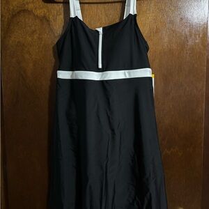 Black and White Swim Dress